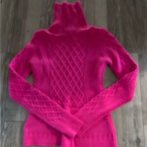 Scoop Pink Knit Turtleneck Sweater